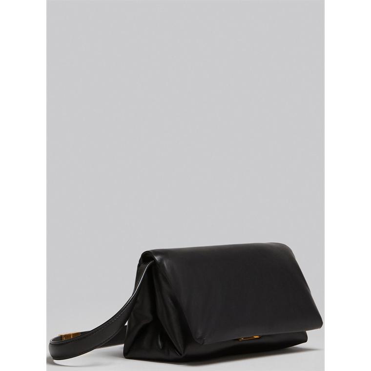 MARNI Small Prisma Bag, Black Calfskin